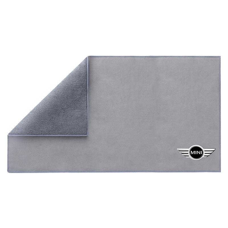 Полотенце из микрофибры для чистки автомобиля, утолщенная мягкая сушильная ткань, полотенца для мытья кузова автомобиля для MINI Cooper One JCW Clubman Countryman R55 R56 F55 F56 R57 R58 R59