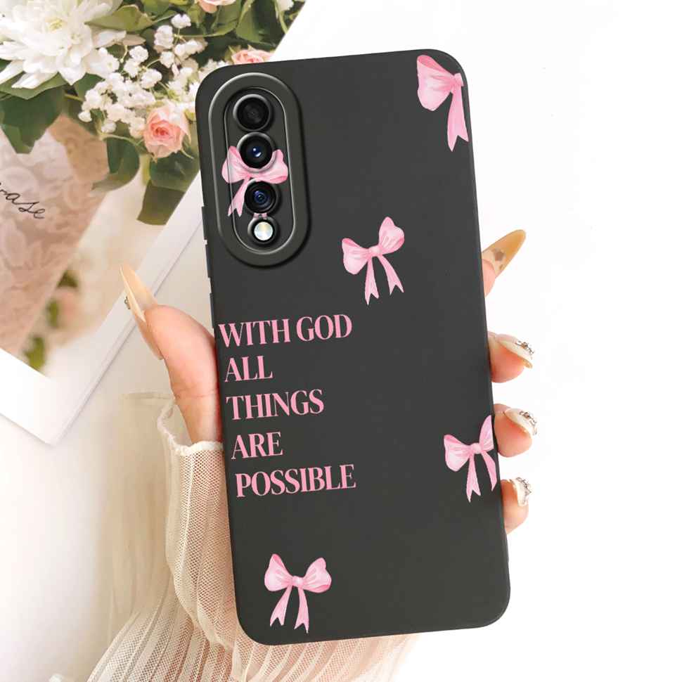 2022 For Huawei Honor 70 Pro Case Stylish Rabbit Pattern Cover Soft Silicone Casing For Honor70 Hono 70 Pro Back Cover Bumper