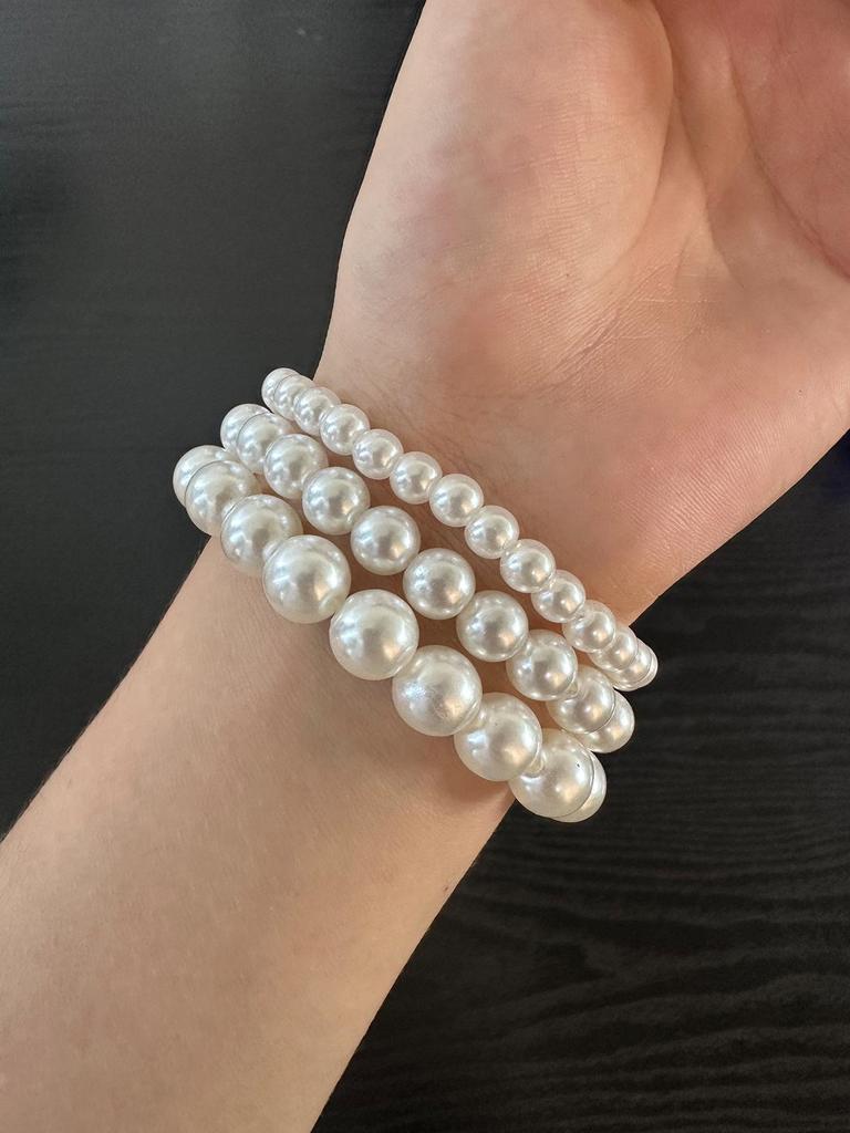 Retro Imitation Pearl Elastic Bracelet - Versatile Women's Jewelry