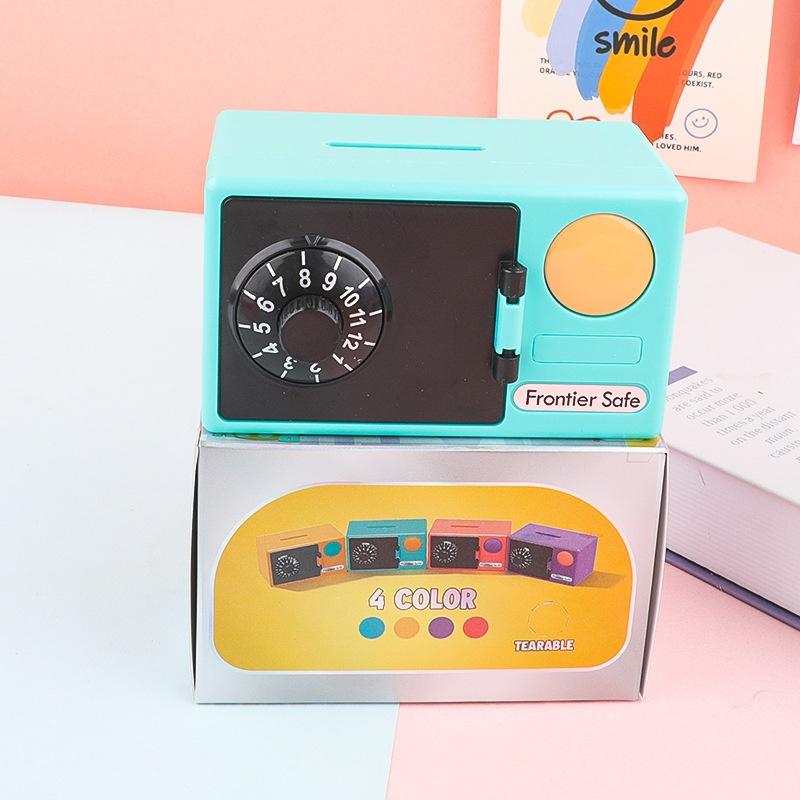 Mini ATM Piggy Bank Electronic Password Safe Kids Money Savings Box Coin Cash Deposit New Year Gift