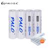 PALO 4PCS  AA 14500 900mah 3.7 V Lithium Ion Rechargeable Li-ion Battery Batteries