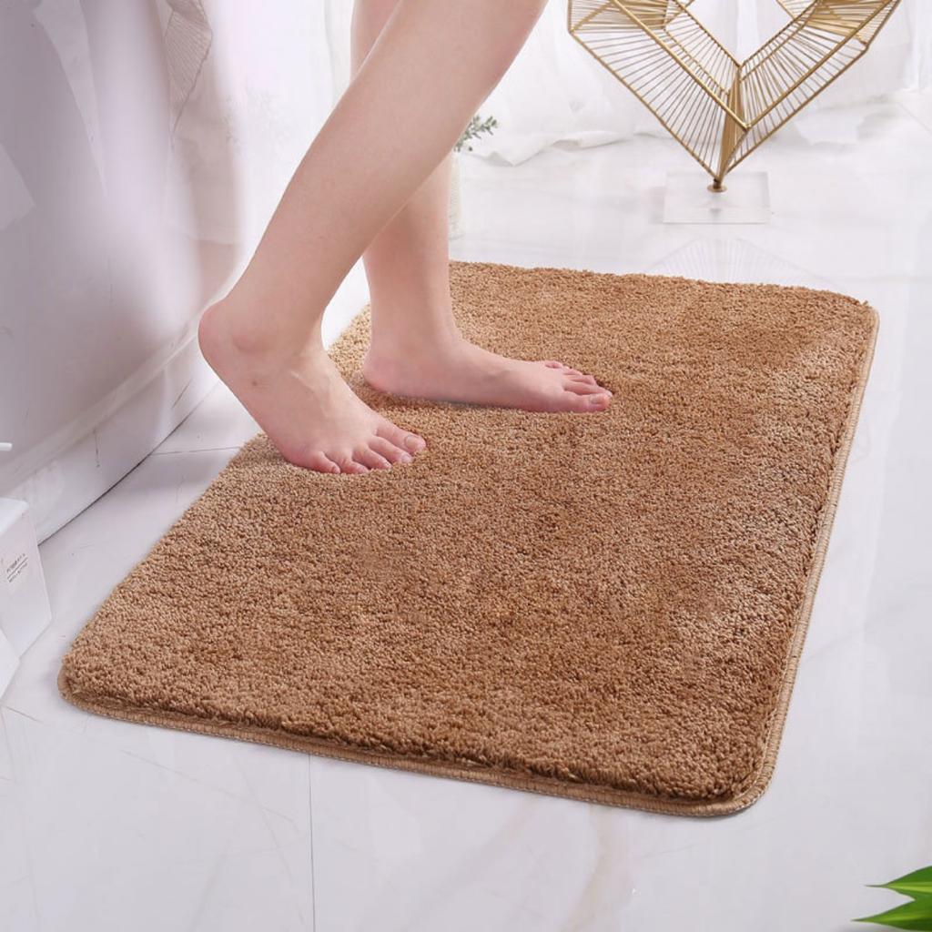 Флисовый гравированный коврик для ванной комнаты, нескользящие ковры для ванной, коврик для ванной, коврик для двери в душевую кабину, пена с эффектом памяти, 3D-подложка