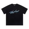 Cross-border new graffiti letter printing European and American street trendy brands loose and versatile casual men's and women's short-sleeved round