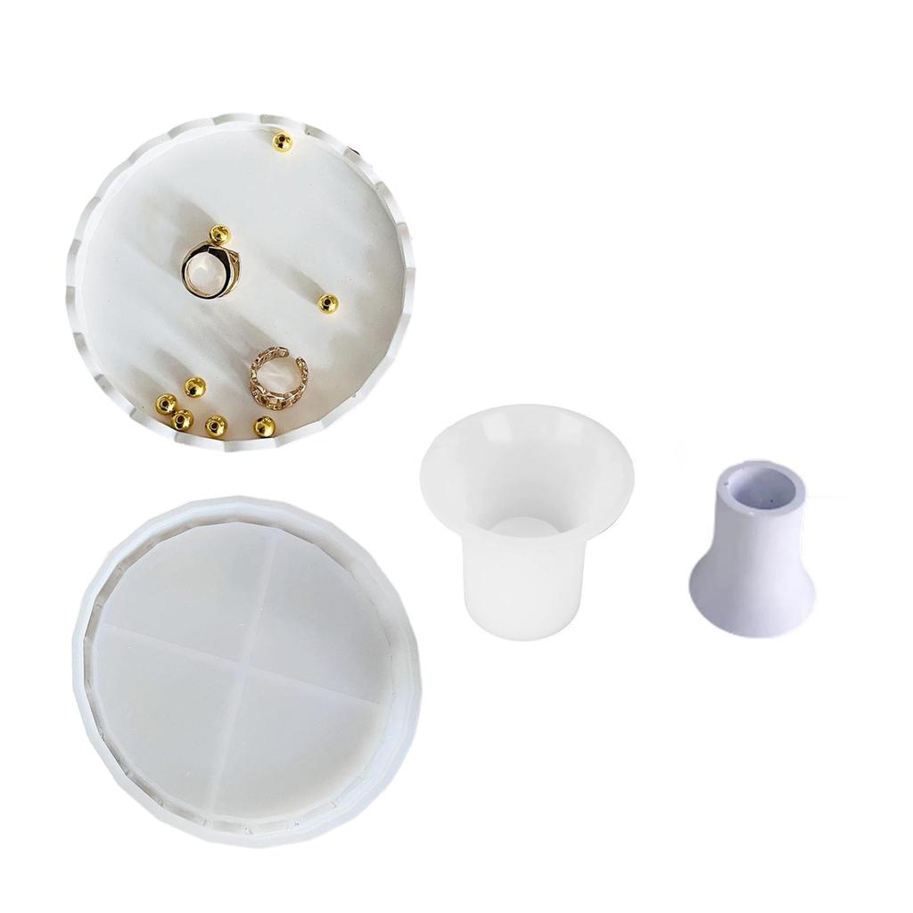 2Pieces High Quality Silicone Molds For Crafting Elegant Round Lace Trays Ideal For Baking Enthusiasts And Homemakers