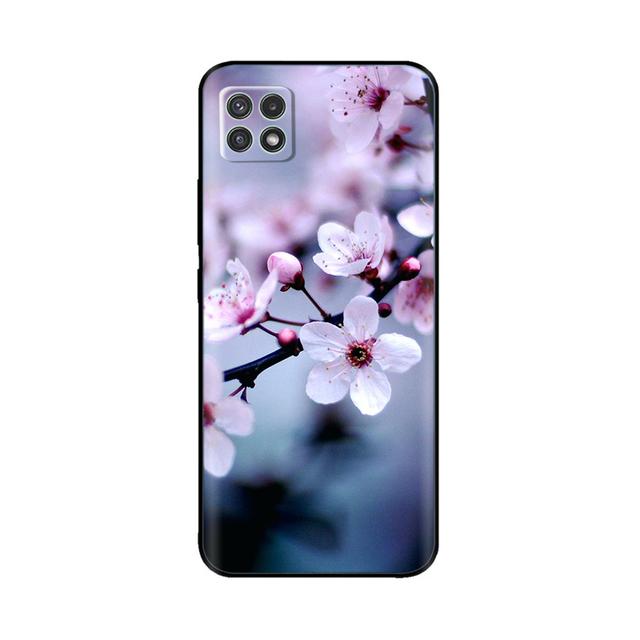 Чехол для Samsung A22, силиконовый мягкий чехол из ТПУ для телефона Samsung Galaxy A22 5g 4g Galaxya22 A 22, защитный бампер с цветочным принтом
