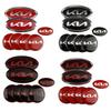 AABJD1 Car Front Grill Emblem Rear Trunk Badge Hub Center Sticker Steering Wheel Center Sticker for KIA K3 K5 Sportage R Sorento Carens