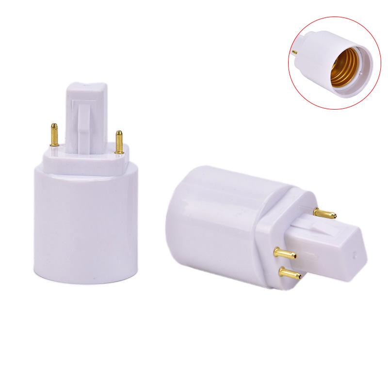 Переходники с цоколя G24 на E27 для лампочек, цоколь для лампочек, конвертер для галогенных ламп