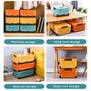 Foldable Plastic Organizer Portable Stackable Free Combination Storage Box Dormitory Household Miscellaneous Storage Container