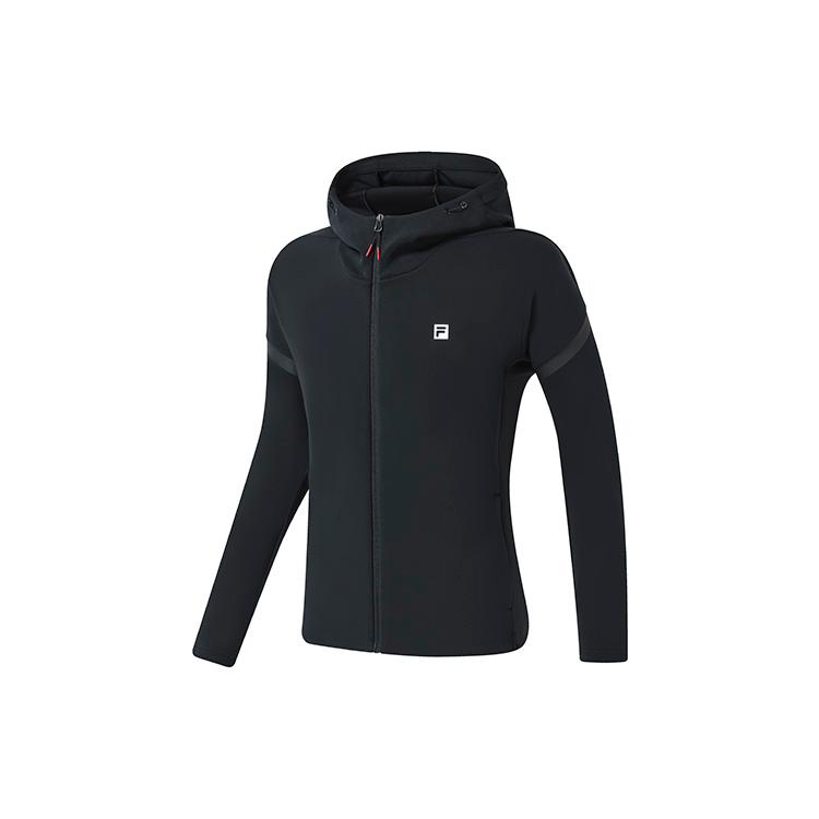 FILA Jackets Men's Pitch Black Hooded Moderate Other A11M311506FBK