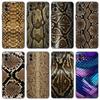 Fashion Snake Skin Phone Case For Apple iPhone 13 12 Mini 11 Pro XS Max XR X 8 7 6S 6 Plus SE 2022 2020 5S 5 Soft Black Cover