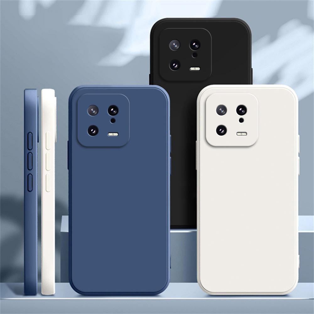 Оригинальный мягкий чехол для телефона Xiaomi Mi 13 Pro Xiaomi13 Lite квадратный матовый силиконовый Mi13 13Pro 13Lite 5G роскошные базовые чехлы Funda
