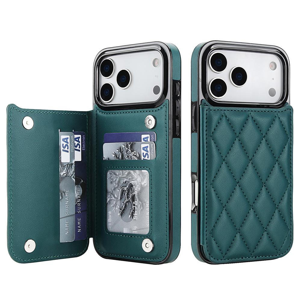 Business Cardbag Artificial Leather Charging Multifunction Shockproof Phone Case for 17 Pro Max 16e 15plus 14 13 12 11pro