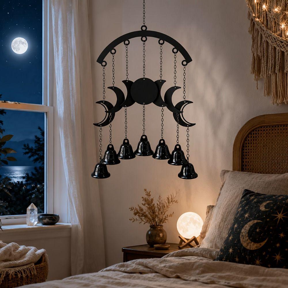 Pumpkin Halloween Hanging Bell Ornaments Spider Decorative Wind Chime  Outdoor Decor