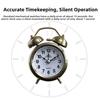 Mute Type Classical Alarm Clock Creative Silent Table Clock Vintage Bell Alarm Clock  Home Decor