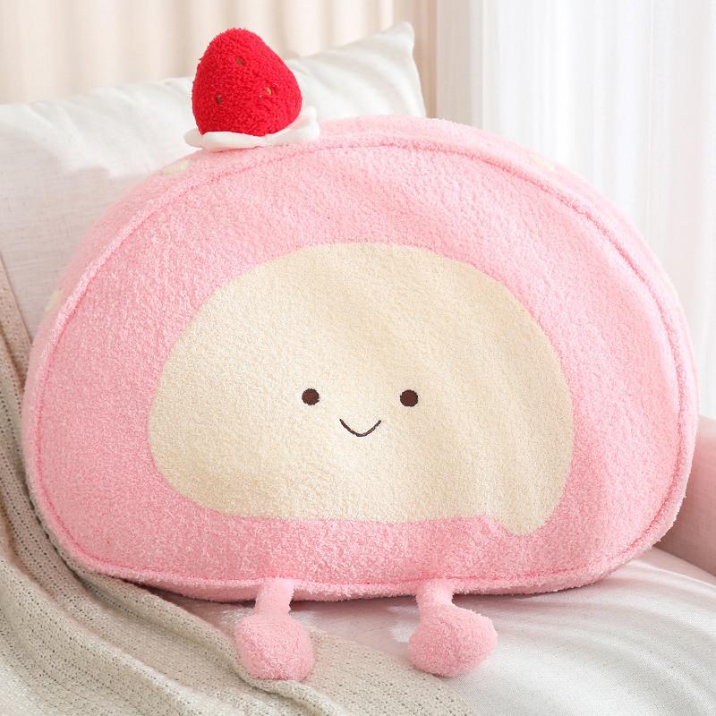 Cartoon Soft Swiss Roll Pillow Plush Toy Cake Doll Home Sofa Pillow Cushion Girl Ragdoll