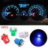 10Pcs 5050 1SMD T5 B8.5D Gauge LED Indicator Bulbs Dashboard Side Interior Dash Lights Car Lights