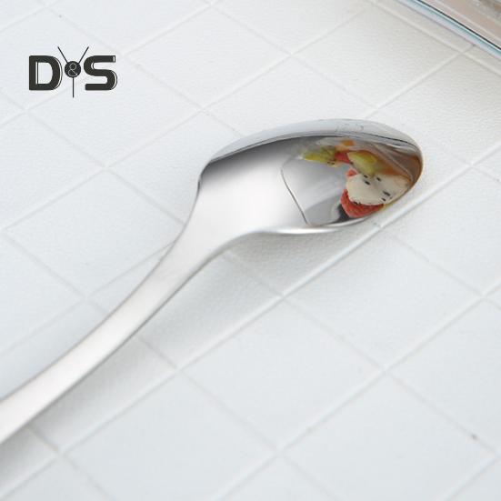 2 шт. ложки для смешивания с яркой отделкой, удобная ручка, прочные ложки для перемешивания кофе, чая из нержавеющей стали