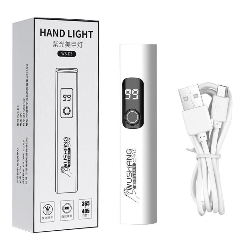 Мини и портативный салонный быстросохнущий USB перезаряжаемый цифровой дисплей Screenled лампа для ногтей