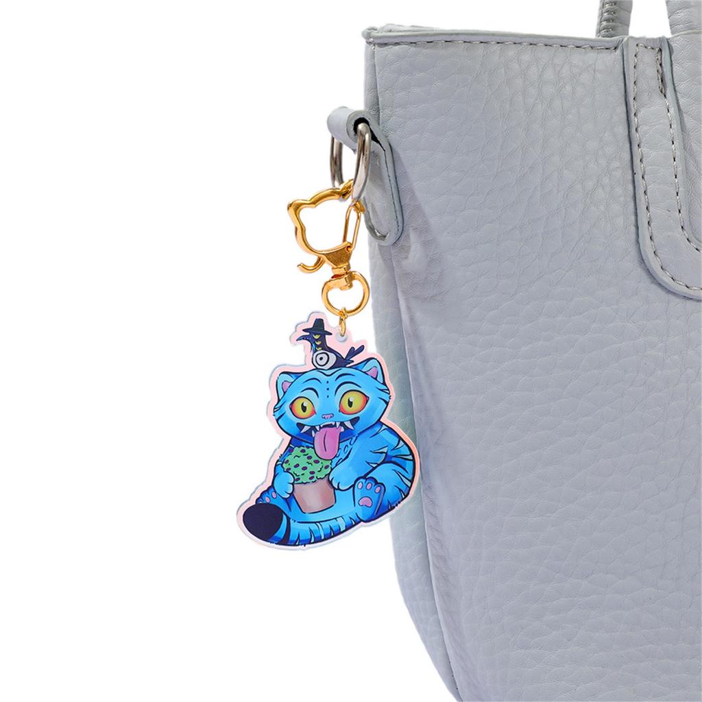 K-pop Witch Group Little Color Changing Acrylic Keychain Pendant Blue Cat Surrounding Cute Bag Pendant