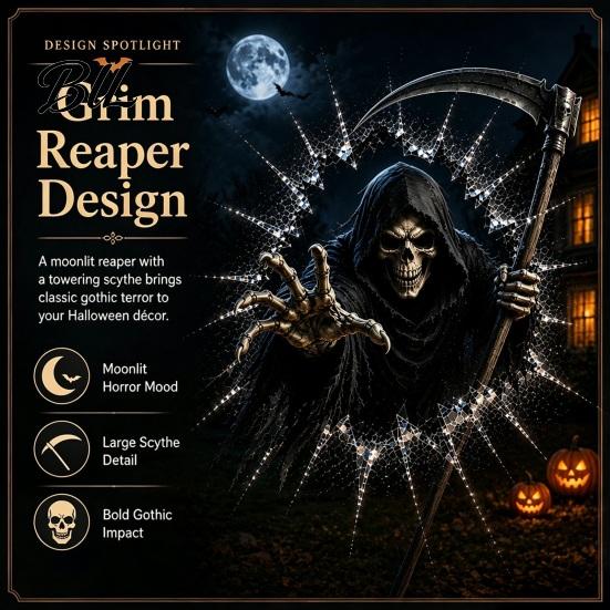 Ghost Witch Decals Halloween Window Decal, 3D Crack Glass Spooky Decoration, Pumpkin Skeleton Scary Theme Party Props Break in Stickers, Illusion