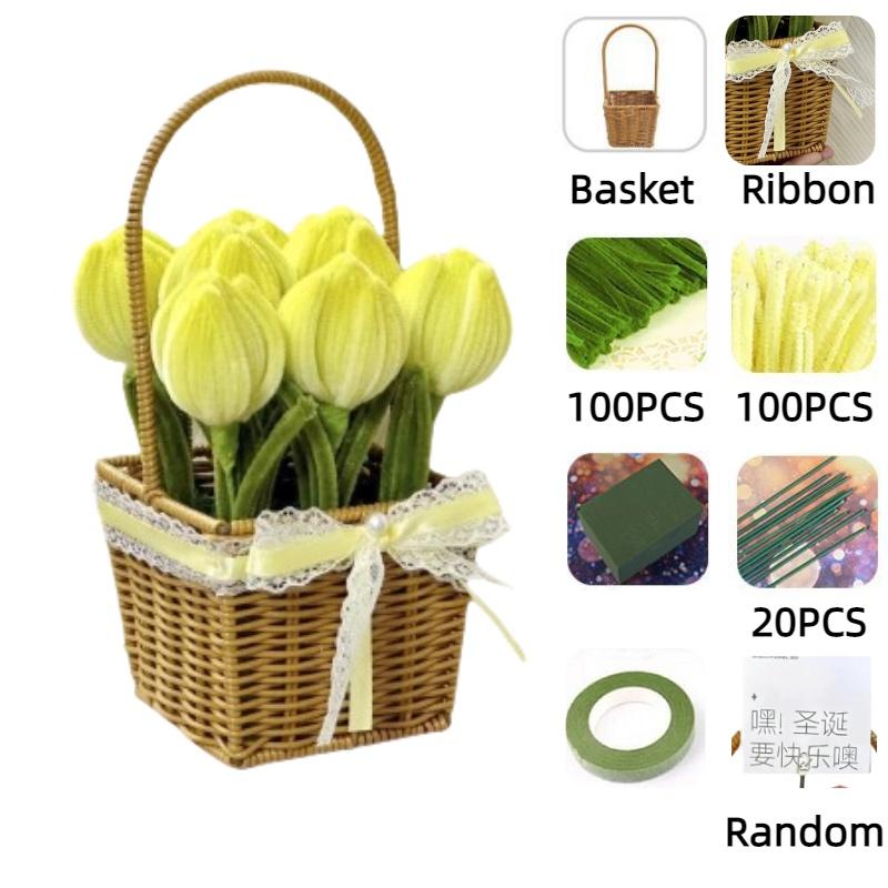 Marigold Tulip Material Pack With Basket For Cryptic Twisted Stick Hair Root Hair Strips