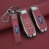 Car Sticker Hot For Ford Zinc Alloy Car Smart Key Case Cover Shell for Ford Focus 3 4 Ranger S C Max Explorer Edge Mustang Fiest