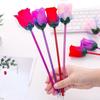 New 6 Pieces / Set of Color Random Flowers Rose Ballpoint Pen Gift Rose Decorative Ballpoint Pen