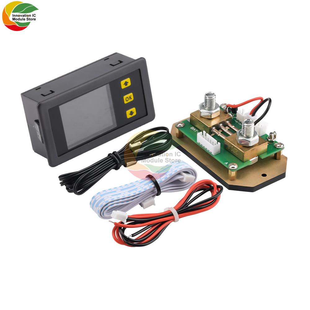 New VA7550S 500A 1.8-inch Color Screen Voltage and Current Meter Temperature Coulomb Capacity Power Meter Charge and Discharge