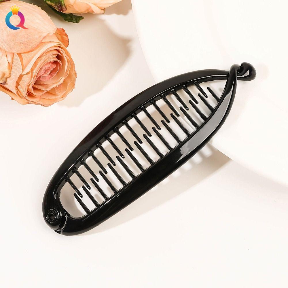 Матовая заколка для волос в форме рыбы, простая заколка-зажим, модная заколка для волос в форме банана для женщин