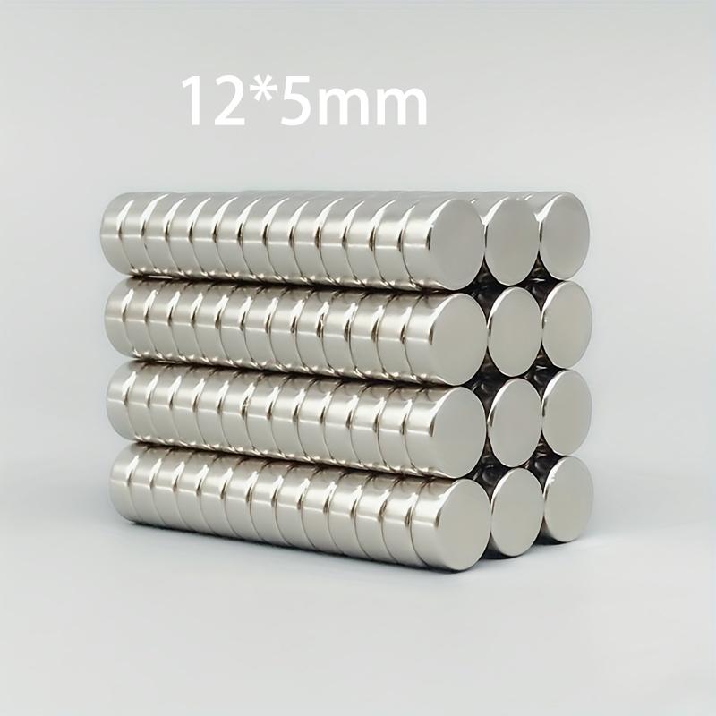10 шт. круглых магнитов 12x5 мм, Магнитный лист 12x5 мм, Подходит для холодильника, кухни, хранения