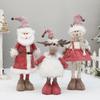 Рождественская тканевая выдвижная кукла Дед Мороз снеговик кукла праздничный подарок рождественское украшение орнаменты принадлежности