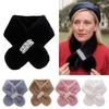Faux Rabbit Fur Winter Scarf Thickened Faux Fur Scarf Luxury Pearl Plush Scarf  Women Girls
