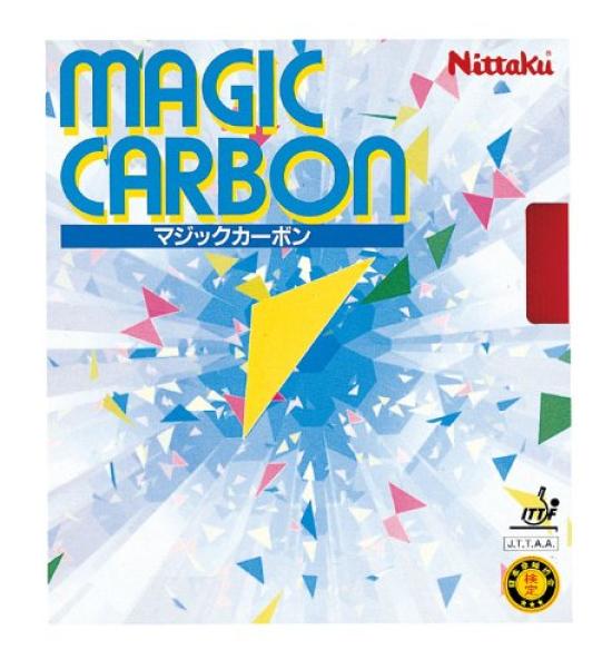 Nittaku Table Tennis Rubber Magic Carbon Back Soft High Elasticity Red Thin NR-8210
