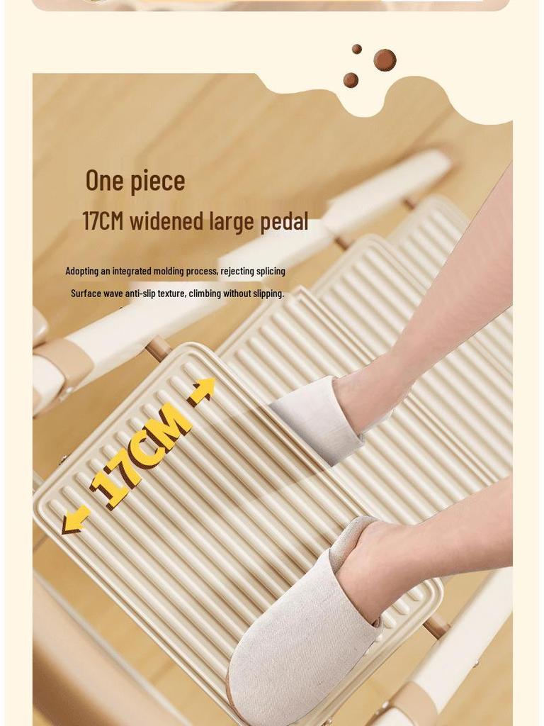 Многофункциональная телескопическая А-образная лестница из углеродистой стали двойного назначения и складная комнатная вешалка для одежды