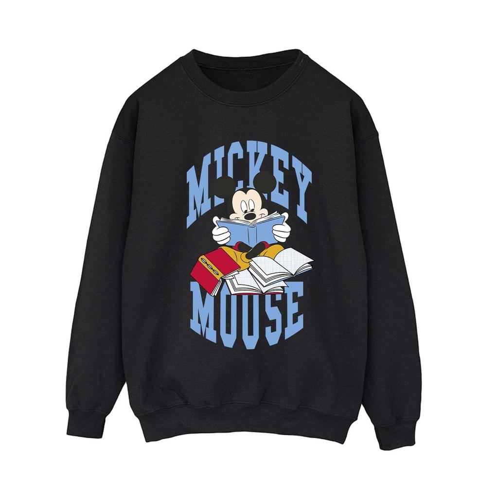 Disney Womens/Ladies Mickey Mouse Reading Books Sweatshirt