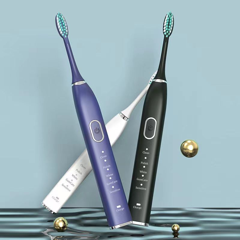 Ultrasonic Electric Toothbrush Rechargeable USB for Adults Teeth Whitening 5Mode Sonic Tooth Brushes Smart Timer with Travel Box