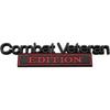 1pc Combat Veteran Edition Emblems 3D Raised Decals Exterior Truck Stickers Fender Veteran Badges Replacement for F150 F250 F350 Chevy Silverado 1500