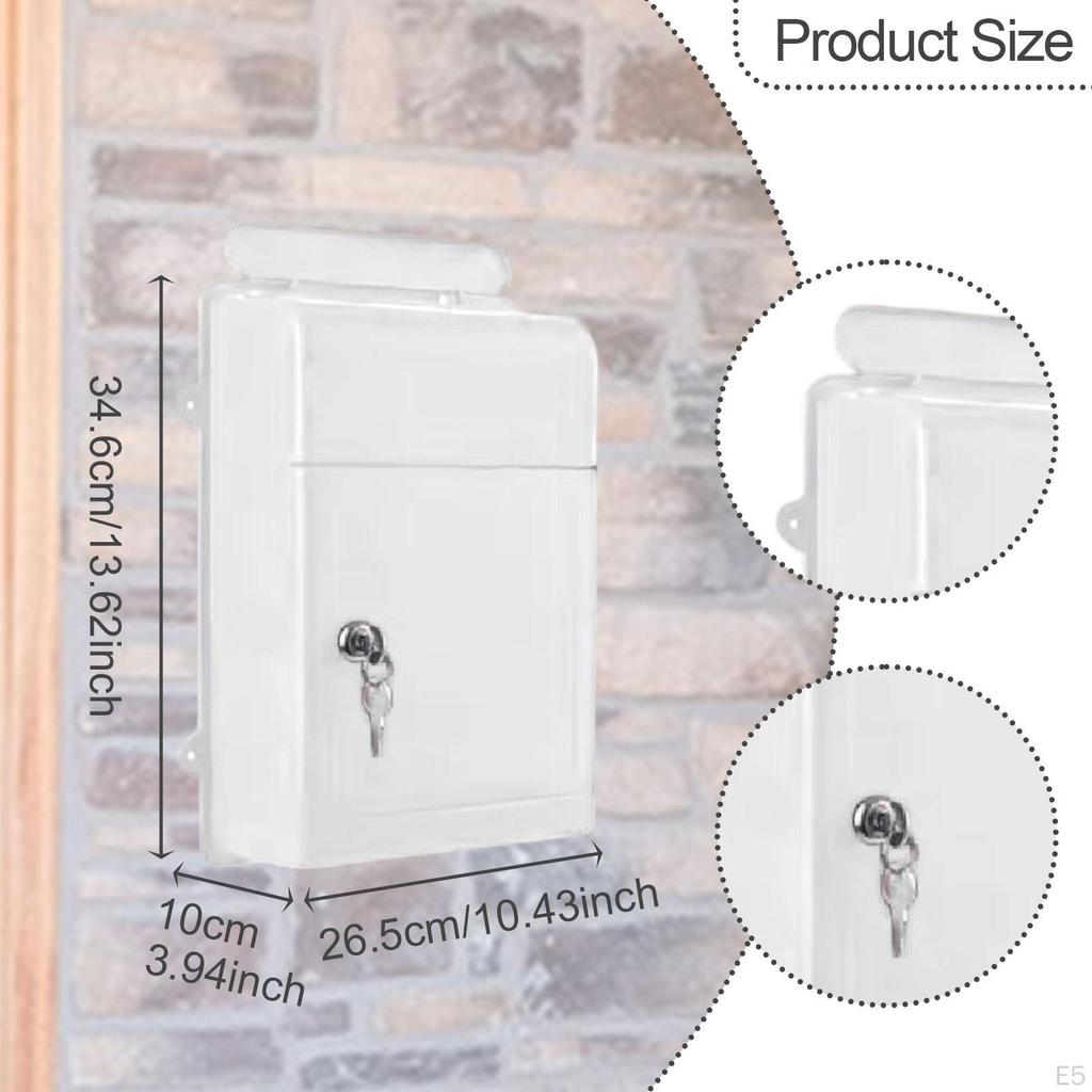 Large Capacity Wall-Mounted Drop Box with Key Access for School And Office Use