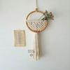 Macrame Wall Hanging Nordic Ins Door Wall Decoration Home Background Round Wall Tapestry Woven Flower Pot Dorm Room Decor Kanye