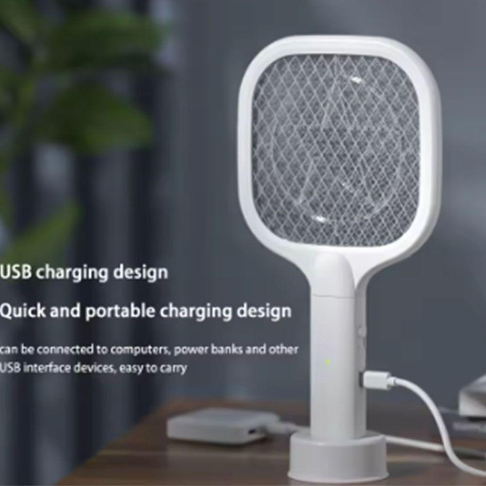 USB Rechargeable Electric Bug Zapper UV Light Mosquito Killer Lamp Mini Insect Racket  Summer