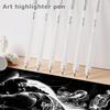 3 шт. гелевая ручка-маркер, белая/золотая/серебряная, чернила-роллеры с подсветкой для черной бумаги, художественный рисунок, ведение дневника, наброски