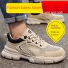 Labor Insurance Shoes, Smash-proof and Puncture-proof Men's Four-season Comfortable, Wear-resistant and Non-slip Safety Shoes