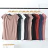 Sleeveless V-Neck Slim-Fit Modal T-Shirt for Women - Summer 2024 Korean Style