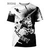 Fashion Beautiful Hockey Sports Men's T-shirts Short Sleeve 3D Printed Street Male Oversized Tops Man Clothing Casual Tees