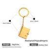 Stainless Steel Book Necklace with Photo Frame Pendant - DIY Engraved Couple or Parent-Child Cross-border Ornament Collection