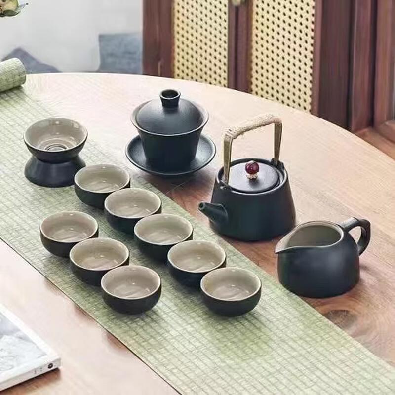 Handun Black Pottery Kung Fu Tea Set
