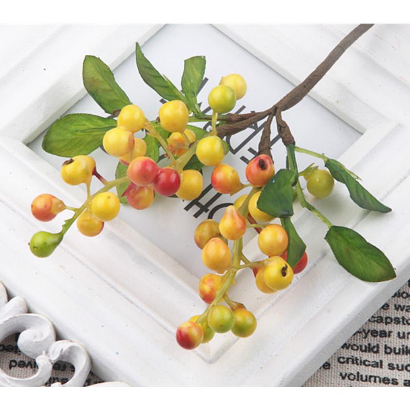 3 шт. Мини Искусственный Ягодный Цветок Рождественский Фрукт Искусственная Ягода Симуляция Пена Цветок Украшение Свадьба Семейная Настольная Композиция