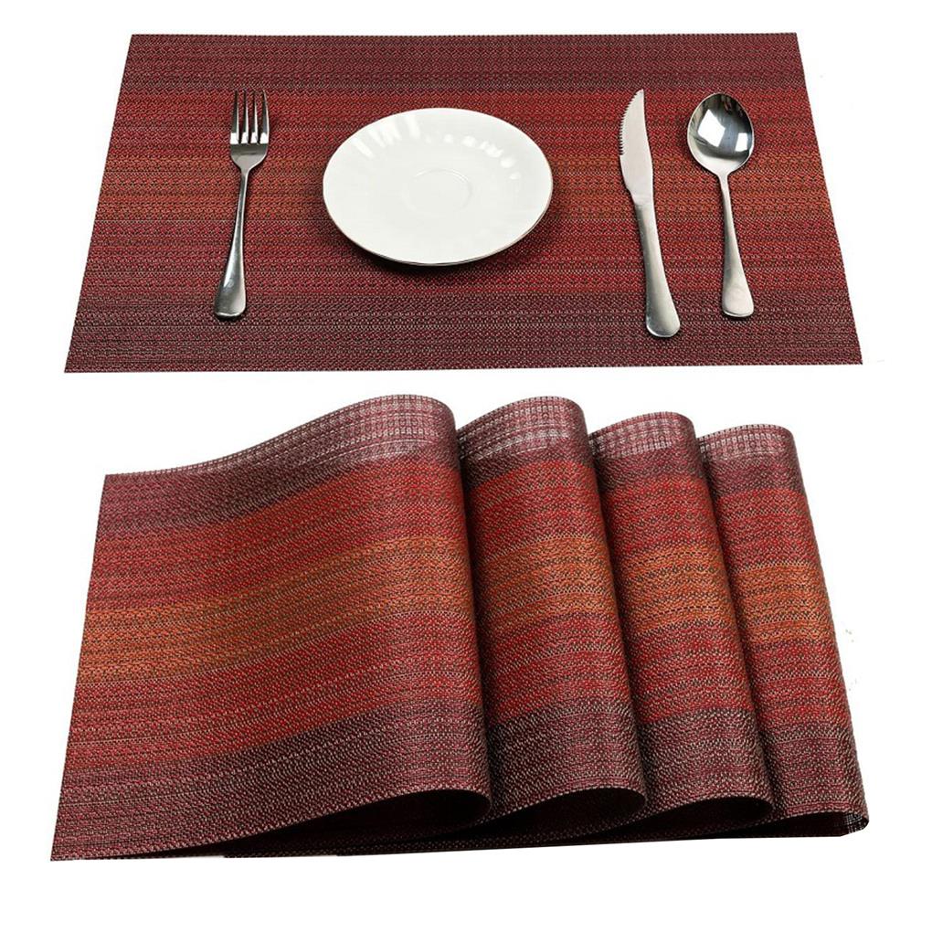 6X Обеденный коврик Подставка под чашку Настольная салфетка Элегантный ple Многоцелевой Исполнение Декор Домашний Дом Декоративный