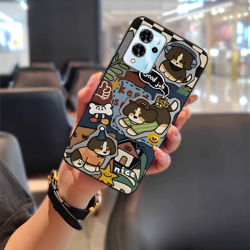 Cute Back Cover Phone Case For ZTE Blade V40 Pro Full Wrap Anti-knock Phone Pouch Soft Case Shockproof Dirt-resistant