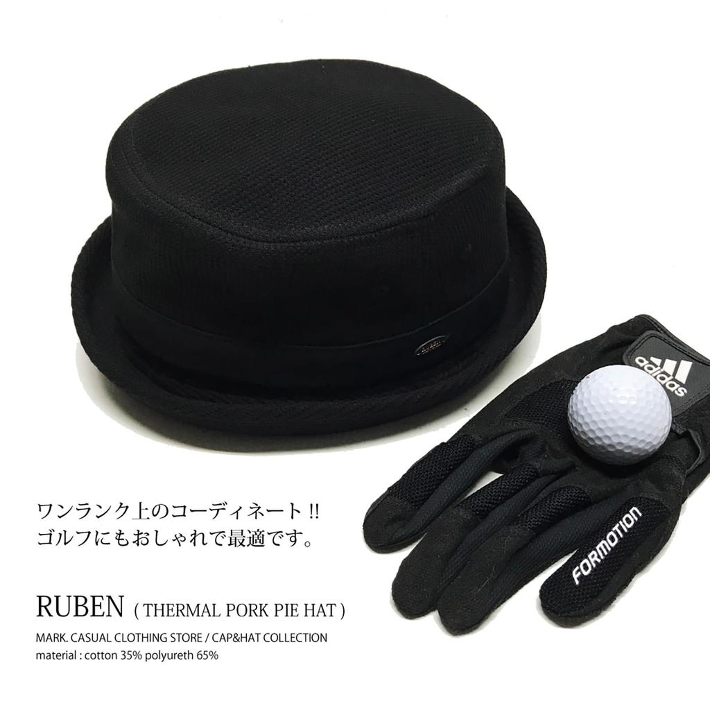 Reuben THERMAL PORK PIE Custom Plus Sizes Free Black HAT, Design, Available, Size,